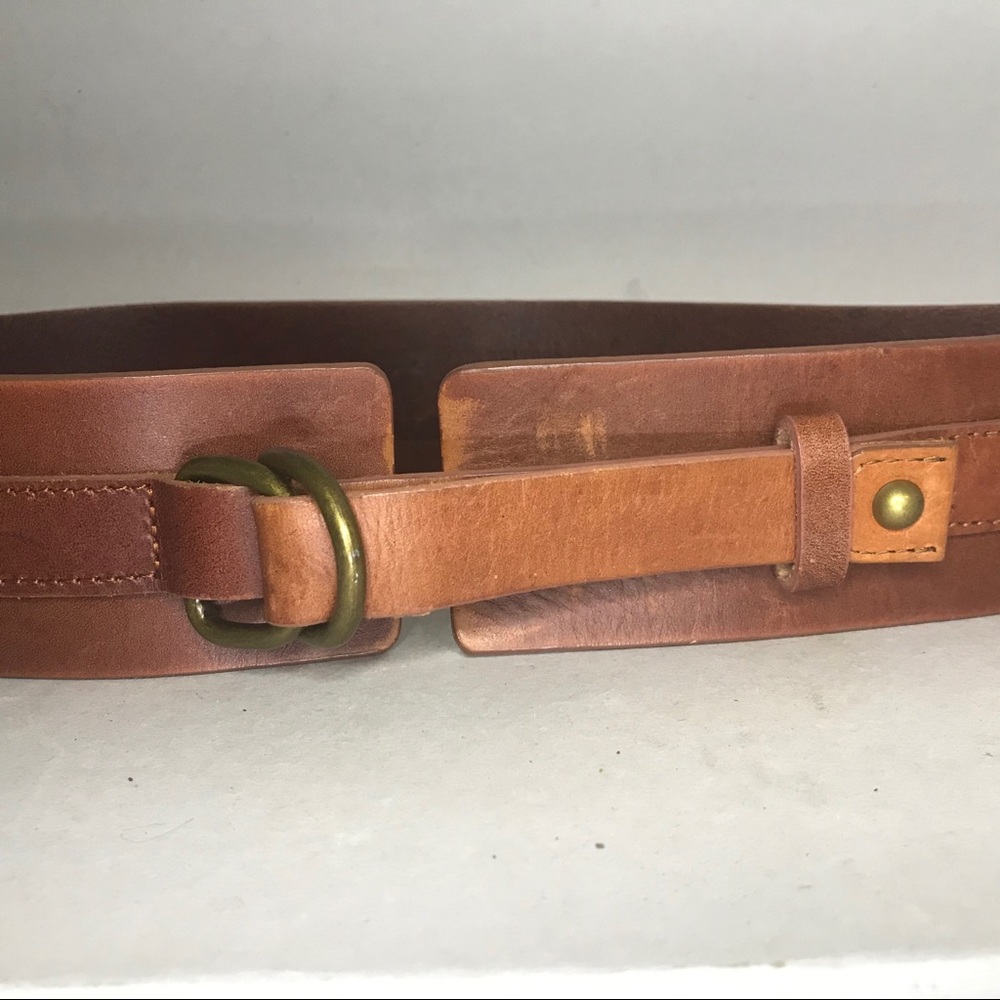 GAP Women’s Wide Leather Brown Belt xs
